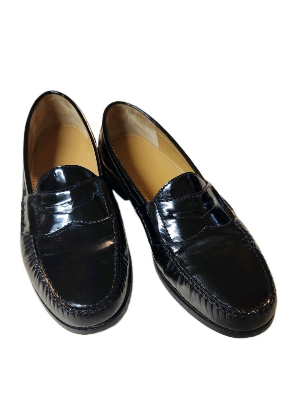 Cole Haan Men's Pinch Penny Loafers Black Leather - Size 10.5 E